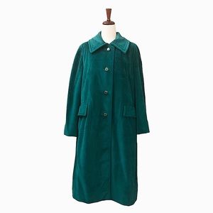 USA Union Made Vintage Lorendale by Bromleigh Decorative Button Up Teal Coat (M)